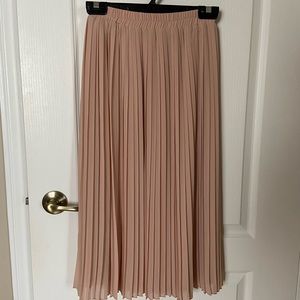 Pleated Blush Skirt